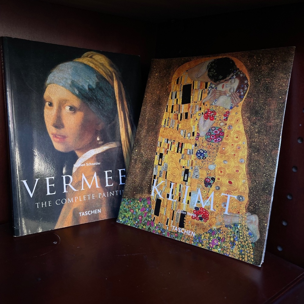 Taschen Vermeer and Klimt Art Book Set - Black and Gold